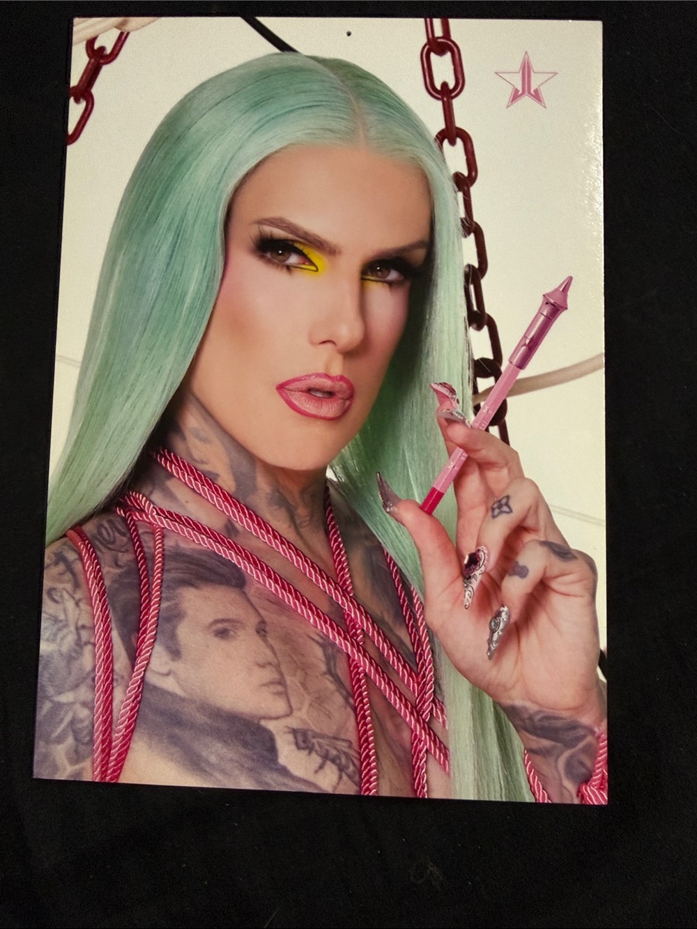 Jeffree star postcard